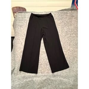 VSX Victorias Secret Black Wide‎ Leg Pintuck Yoga Pants XL Long Athleisure